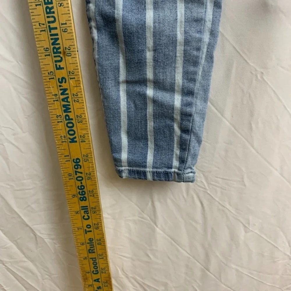 Guess Womens Jeans Striped High Rise Button Fly Skinny 24 Y2K - Picture 6 of 10
